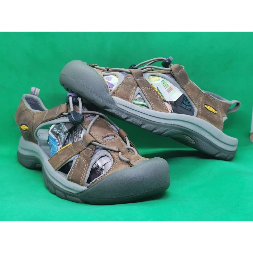 KEEN Arroyo II Brown Leather Waterproof Hiking Sandals Shoes Women`s Size 8